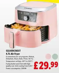 Lidl SILVERCREST 4.7L Air Fryer offer