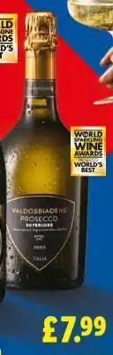 Lidl Valdobbiadene Prosecco Superiore offer