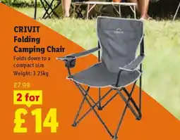 Lidl CRIVIT Folding Camping Chair offer