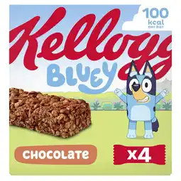Iceland Kellogg's Bluey Chocolate Multigrain Snack Bar 4x25g offer