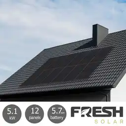 Costco Fresh Solar 5.16kW Solar PV System [12 Panels] with 5.76kW Fox Battery - Fully Installed offer