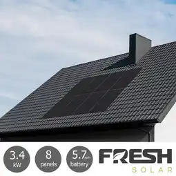 Costco Fresh Solar 3.4kW Solar PV System [8 Panels] with 5.76kW Fox Battery - Fully Installed offer