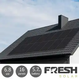 Costco Fresh Solar 6.88kW Solar PV System [16 Panels] with 5.76kW Fox Battery - Fully Installed offer