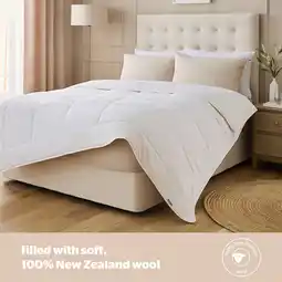 Costco Silentnight Natural Wool Lightweight Duvet in 3 Sizes offer