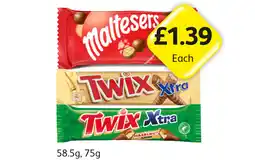 Londis Maltesers, Twix Xtra, Hazelnut offer