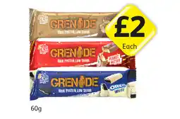 Londis Grenade Protein Bars Caramel Chaos, Peanut Butter, Oreo White offer