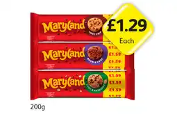 Londis Maryland Chocolate Chip, Double Choc, Choc & Hazelnut offer