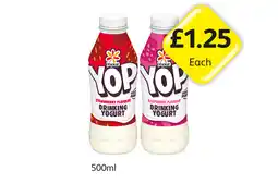 Londis YOP Drinking Yoghurt Strawberry, Raspberry offer