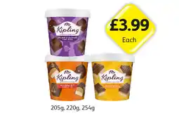 Londis Mr Kipling Double Chocolate Cake Bites, Millionaires Cake Bites, Millionaires Shortcake Bites offer