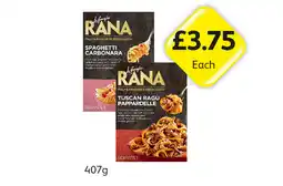 Londis La Famiglia Rana Spaghetti Carbonara, Tuscan Ragù Pappardelle offer