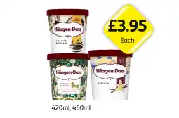 Londis Häagen-Dazs Cookies & Cream, Pistachio & Cream, Vanilla offer