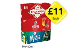 Londis Cruzcampo, Madri, Mythos offer