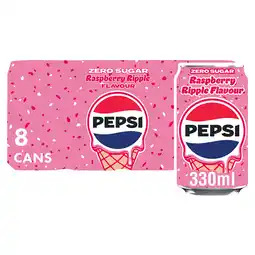 Iceland Pepsi Raspberry Ripple Flavour 8 x 330ml offer