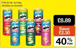 Booker Wholesale Pringles pop offer