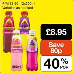 Booker Wholesale P/M Varieties as stocked offer