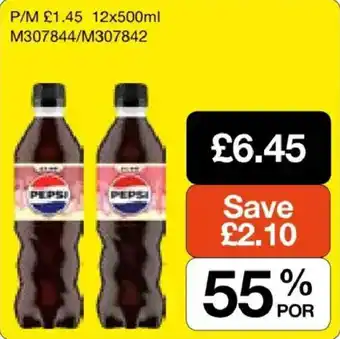 Pepsi soft drink