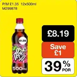 Booker Wholesale Dr Pepper offer
