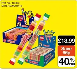 Booker Wholesale Haribo sour sticks offer