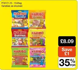 Booker Wholesale Haribo jelly mix offer