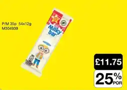 Booker Wholesale Milky bar offer