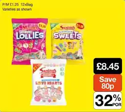 Booker Wholesale Sweet's lollies sweets love hearts offer
