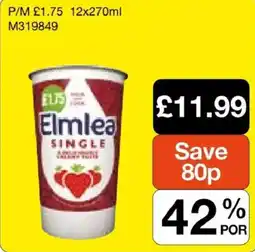 Booker Wholesale Elmlea single offer