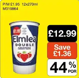 Booker Wholesale Elmlea double offer