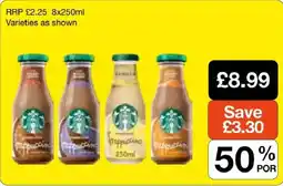 Booker Wholesale Starbucks frappuccino offer