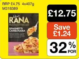Booker Wholesale Rana spaghetti carbonara offer