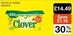 Booker Wholesale Clover offer