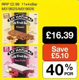 Booker Wholesale Eat Natural soft fruit bars offer