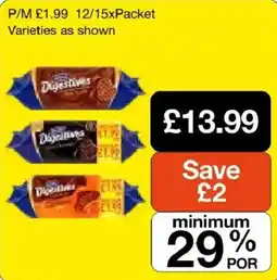 Booker Wholesale Digestive Biscuits offer