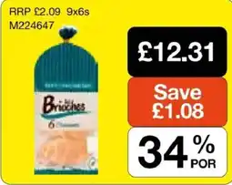 Booker Wholesale Brioche brioche offer