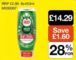Booker Wholesale Fairy max offer