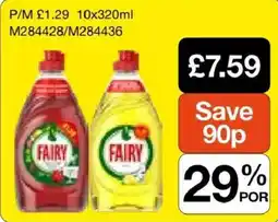 Booker Wholesale Fairy dishwash liquid offer
