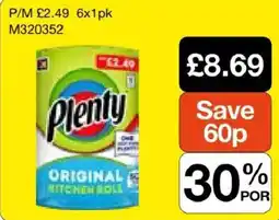 Booker Wholesale Plenty original kitchen roll offer