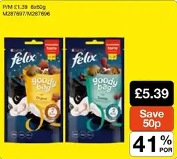 Booker Wholesale Felix goody bag offer