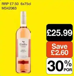 Booker Wholesale Gallo rosé offer