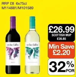 Booker Wholesale Echo Falls wine offer