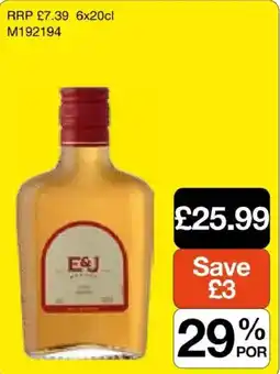 Booker Wholesale E&J offer