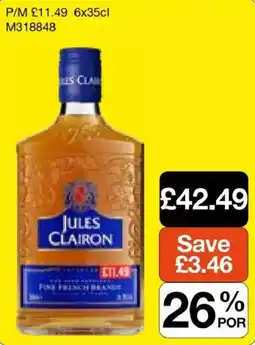 Booker Wholesale Jules Clairon offer