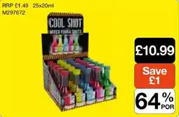 Booker Wholesale Cool Shot mixed vodka shots offer