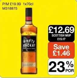 Booker Wholesale White mackay offer