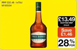 Booker Wholesale Three Barrels Vsop offer
