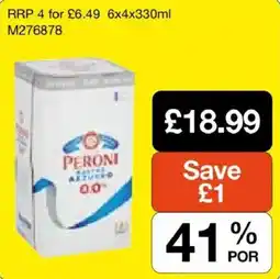 Booker Wholesale Peroni natural 0.0 offer