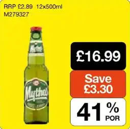Booker Wholesale Mythos offer