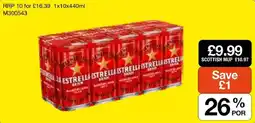 Booker Wholesale Estrella Damm offer