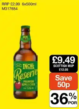 Booker Wholesale Inch Reserve offer