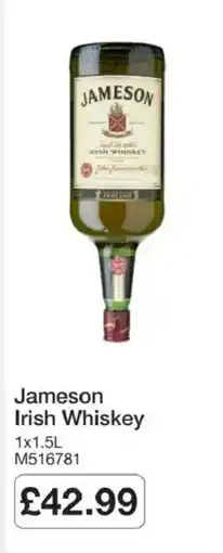 Booker Wholesale Jameson irish whiskey offer