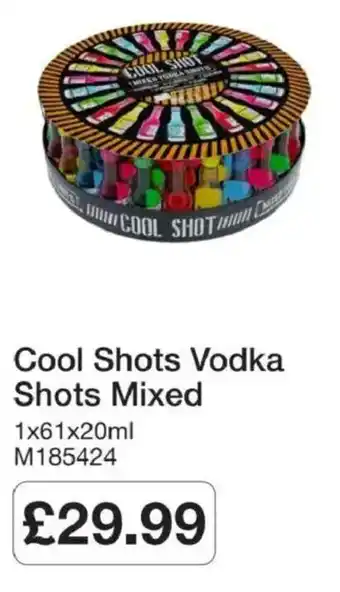 Cool Shots Vodka Shots Mixed